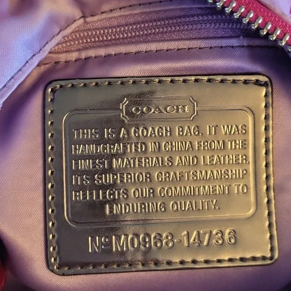 Coach Kalideoscope Pink Multicolor Geometric Shoulder Bag Crossbody 14736 - Picture 11 of 16